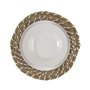 Dessous de plat Versa Blanc Vert Textile Jacinthe d'eau 38 cm