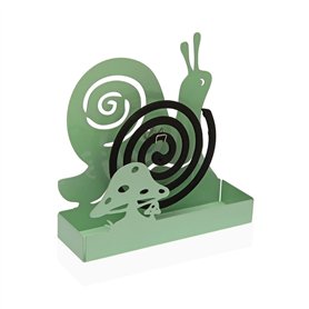 Support pour spirales anti-moustiques Versa Vert Métal 5 x 17 x 17 cm Escargot