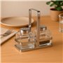 Salière et Poivrière Versa Argenté Métal Verre