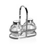 Salière et Poivrière Versa Argenté Métal Verre