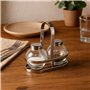 Salière et Poivrière Versa Argenté Métal Verre