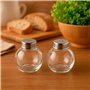 Salière et Poivrière Versa Métal Verre