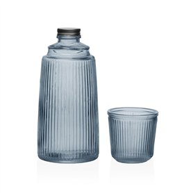 Bouteille d'eau Versa Bleu verre Aluminium 10