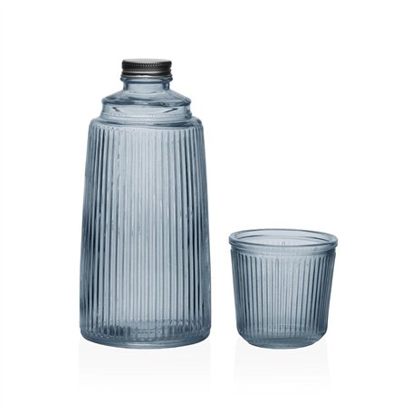 Bouteille d'eau Versa Bleu verre Aluminium 10