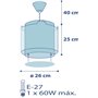 Dalber Lustre Chambre Lampe Suspension Enfant My Little Jungle Animaux, 76112 , Vert, Lion alligator girafe, E27