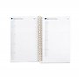 Miquelrius Fantasy Garden Agenda annuel 2025 117 x 182 mm 1 jour par page, couverture carton doublé plastifié, spirale, fermetur