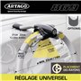 Artago 869 Antivol Voiture Haut de Gamme, Canne Antivol Voiture Plus Sûr Autour du Rayon, Bloque Volant Verrouillage Plus Pratiq
