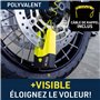 URBAN U9DY Antivol Moto Bloque Disque Mini U Homologué SRA, Sécurité Maximale Entièrement Testée, Fourche ø15 Double Fermeture, 