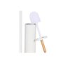 Porte-rouleaux pour Papier Toilette Home ESPRIT Blanc Naturel Métal Bambou 22 x 16 x 68 cm