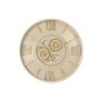 Horloge Murale Home ESPRIT Beige Doré Verre Fer 60 x 8 x 60 cm