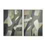 Cadre Home ESPRIT Vert Abstrait Moderne (2 Unités)