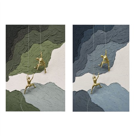 Cadre Home ESPRIT Marron Vert Moderne 80 x 3