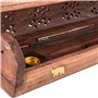Support DKD Home Decor Encens Bois Bambou Mandala Naturel 26 x 8 x 8 cm (6 Pièces)