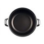 Megafesa Glass - Marmite avec Couvercle, diamètre 20 cm, Noir Cristal