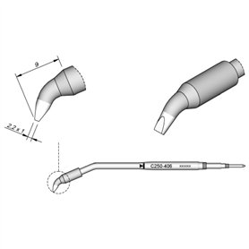 JBC C250406 à souder pour aluminium 2 A