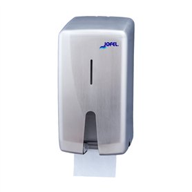 Jofel AF55000 Futura Distributeur papier toilette Dérouleur double en inox satiné pour la maison 2 rouleaux
