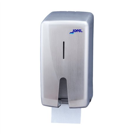 Jofel AF55000 Futura Distributeur papier toilette Dérouleur double en inox satiné pour la maison 2 rouleaux