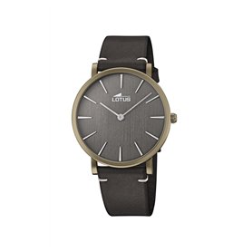 Lotus pour des Hommes Analogique Quartz Montre avec Bracelet en Cuir 18783/4