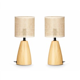 Lampe de bureau Marron 60 W 2 Unités