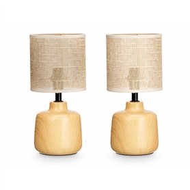 Lampe de bureau Marron 60 W 2 Unités