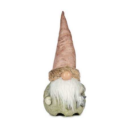 Figurine Décorative Lumière Étoile Lutin 21 x 55 x 22 cm Gris Rose Résine