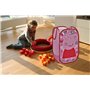 Superdiver - Corbeille pliable Peppa Pig - Licence officielle - Rangement jouets et vêtements - 36x36x58 cm - Légère et compacte
