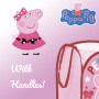 Superdiver - Corbeille pliable Peppa Pig - Licence officielle - Rangement jouets et vêtements - 36x36x58 cm - Légère et compacte