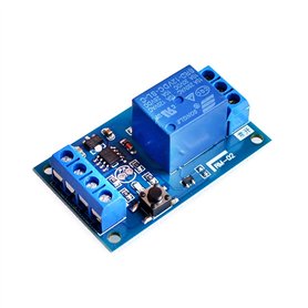 ARCELI 12V Bond Bistable Relay Module Car Modification de la voiture Commutez une touche Démarrer et arrêter le verrouillage