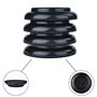 Piano Caster Cups Set of 4 Furniture Leg Pads Protection ABS Black