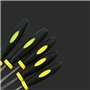 BE-TOOL Lot de 6 mini limes à bois à la main avec poignée souple pour bois et métal souple Bijoux 4 x 140 mm petites limes en mé