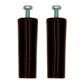 MICEL 91780 Lot de 2 butées pour volet roulant avec vis en métal métrique 6 en plastique marron 60 x 20 mm