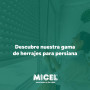 MICEL 91780 Lot de 2 butées pour volet roulant avec vis en métal métrique 6 en plastique marron 60 x 20 mm