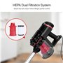 Aigostar Aspirateur Filaire 16KPA Haute Puissance -Bac à Poussière Transparent 1L, Filtre HEPA Lavable, Brosse 2 en 1 pour Sols 