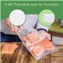Aigostar Sac Sous Vide Alimentaire, Pack de 6 Rouleaux (20x300 cm et 28x300 cm), Sans BPA, Approuvé par la FDA, Sacs Sous Vide S