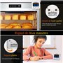 Aigostar Elliott - Thermometre Cuisine numérique/minuteur de cuisine, Sonde Temperature, Thermomètre à Viande, Écran LCD Rétroéc