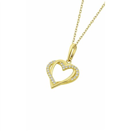 Pendentif Femme Lotus HIN00214/45 Doré
