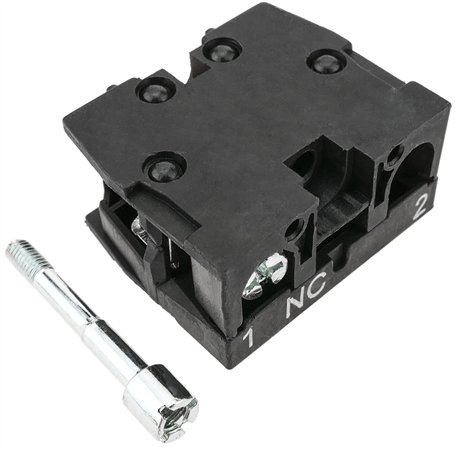 BeMatik - Bloc de contact ZB2-BE102 normalement fermé NC 400V 10A