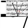 OcioDual Pupitre Musique Pliable 2 en 1, Pupitre Partitions Portable, Support livre, Sac de Transport, Porte Partition en Métal,