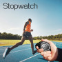 100m Imperméable Submersible Montre de Natation avec Fonctions Alarme et Chronomètre, Supporte l'affichage du Double Fuseau Hora