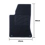 Set de tapis de voitures OCC Motorsport OCCIF0003GD Gris foncé Infinity Q30 5 Pièces
