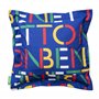 Benetton Lot de 2 Coussins 100% Coton, Couleur Bleue
