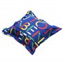 Benetton Lot de 2 Coussins 100% Coton, Couleur Bleue