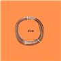 HALOTEC. 25 mètres Câble parallèle flexible transparent cuivre PVC 2 x 0,50 mm² | Câble double transparent cuivre | Cordon élect