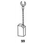Balais de Charbon Asein 0727 pour Outils Électriques Peugeot - 6x8x18 mm