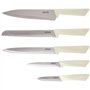 Set de 5 couteaux - JOCCA - Bloc en polypropylene - Beige
