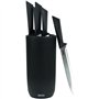 Set de 5 couteaux - JOCCA - Bloc en polypropylene - Noir