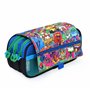 office box Colorline Trousse triple design avec grands compartiments intérieurs avec fermeture éclair individuelle, multicolore,