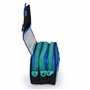 office box Colorline Trousse triple design avec grands compartiments intérieurs avec fermeture éclair individuelle, multicolore,