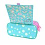 office box Colorline Trousse triple design avec grands compartiments intérieurs avec fermeture éclair individuelle, multicolore,