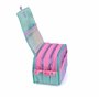 office box Colorline Trousse triple design avec grands compartiments intérieurs avec fermeture éclair individuelle, multicolore,